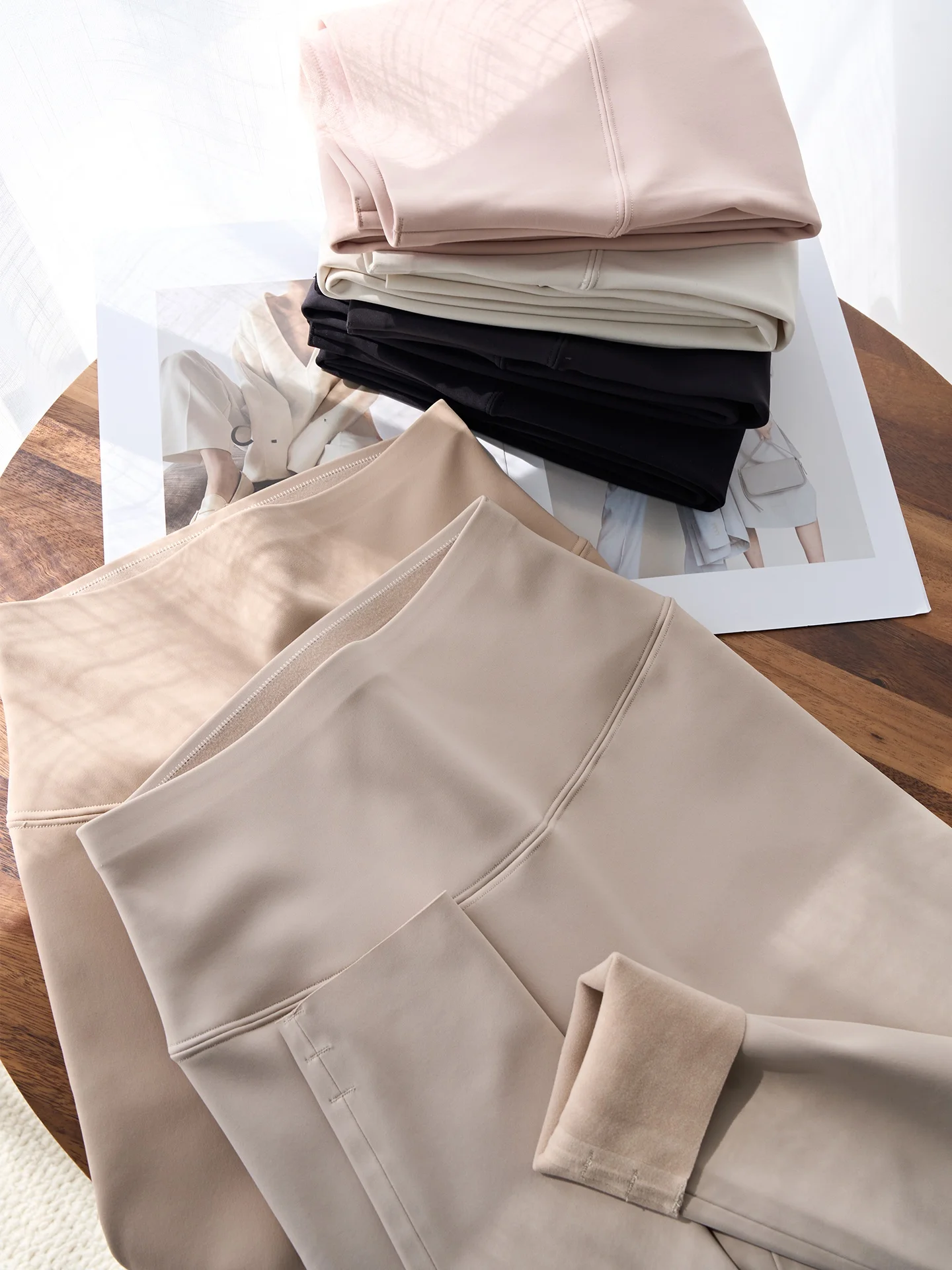 

High-Waist Thiened Fce Women's Yoga Pants Autumn Winter New Sle Skin Color ark Pants Warm Tight Leggings for Casual ...