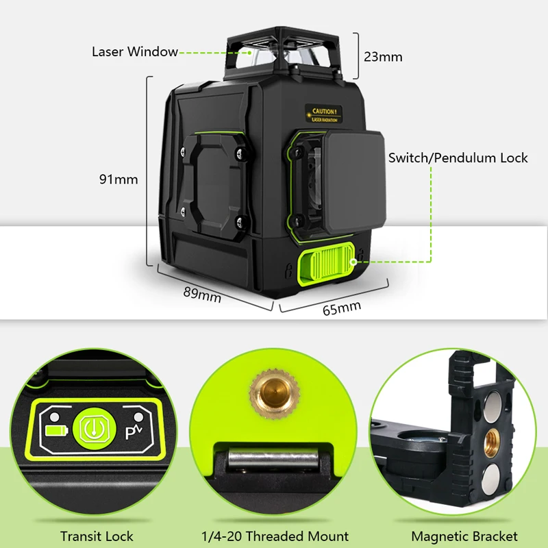 Clubiona And Zokoun Red or Green Light Laser Level Big Discount Clearance