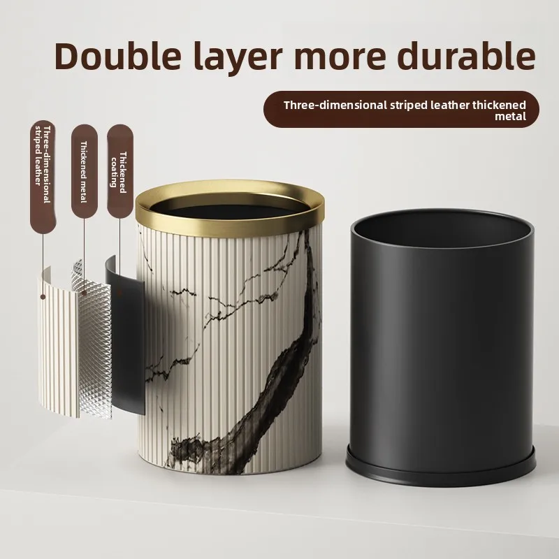 

Popular high-value trash can household living room kitchen bathroom bedroom new Chinese-style special office creativity