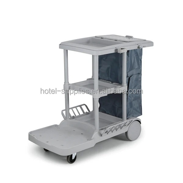 Household Eco-Friendly Open Top Storage Bucket Lockable Flat Mop Cleaning Janitor Trolley Cart view 5