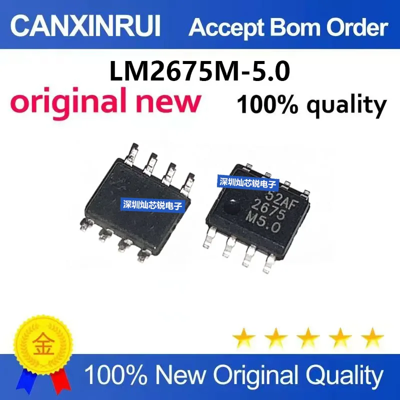 (5pieces)Brand New Original LM2675M LM2675MX LM2675-3.3 5.0 ADJ 12 SMD SOP8