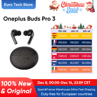 Global Version Oneplus Buds Pro 3 TWS Bluetooth Earphone 50dB Active Noise Canceling 43h Battery Life Bluetooth 5.4 IP55 AAC SBC