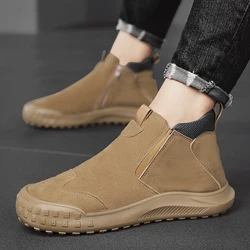 Boots Men Shoes Casual Shoes Classics Ankle Boots High Slip-on  Office  Sneaker Ventilate  Versatile boots  mens shoes  boots