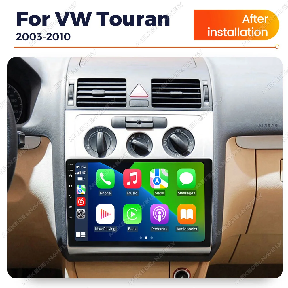 

Android14 Car Radio For Volkswagen Touran 1 2003 2004 20005 2006 2007 2008 2009 2010 Stereo Car Play auto Multimedia Player GPS