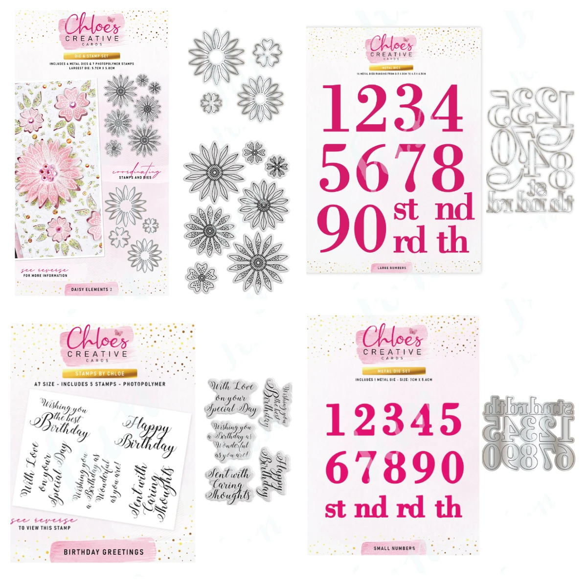 

Birthday Greetings Metal Cutting Dies Silicone Stamps Scrapbooking New Daisy Die Photo Album DIY Paper Embossing Craft Supplies