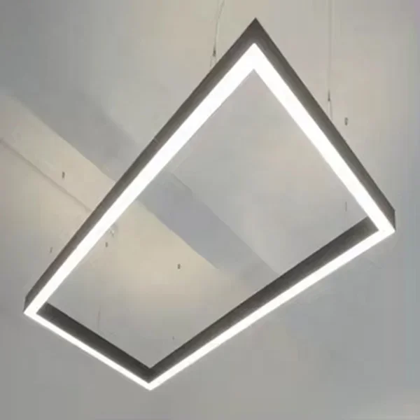 Rectangular LED lights for building aluminum ceiling corner linear lights