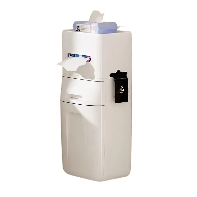 

Wall-mounted trash can household bathroom 2025 new model with cover, seam, wall-mounted living room, kitchen and toilet special