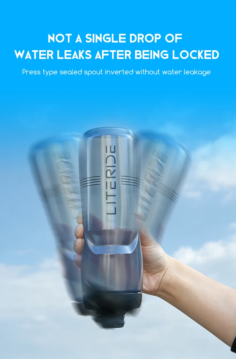 LiteRide Fahrrad-Trinkflasche 750ml/25oz Rennrad-Sportflasche PP5 Kälte- und Wärmeisoliert Tragbare Outdoor-Fitnessflasche – Detail 6