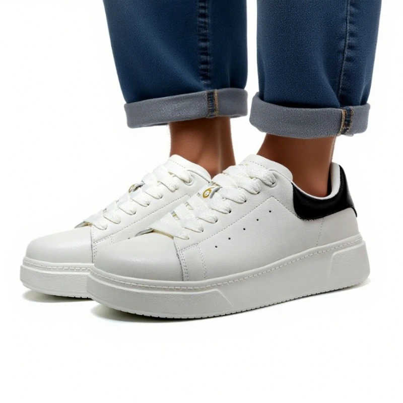 

The Same Casual Little White Shoes for Men and Women Thick-soled Breathable Heightening Shoes Light Wear-resistant and Versatile