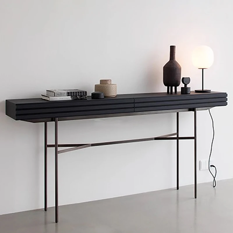 

Italian Classic Console Table Modern Minimalist Trendy Elegant Console Table Rectangle Industrial Bureau Furniture Living Room
