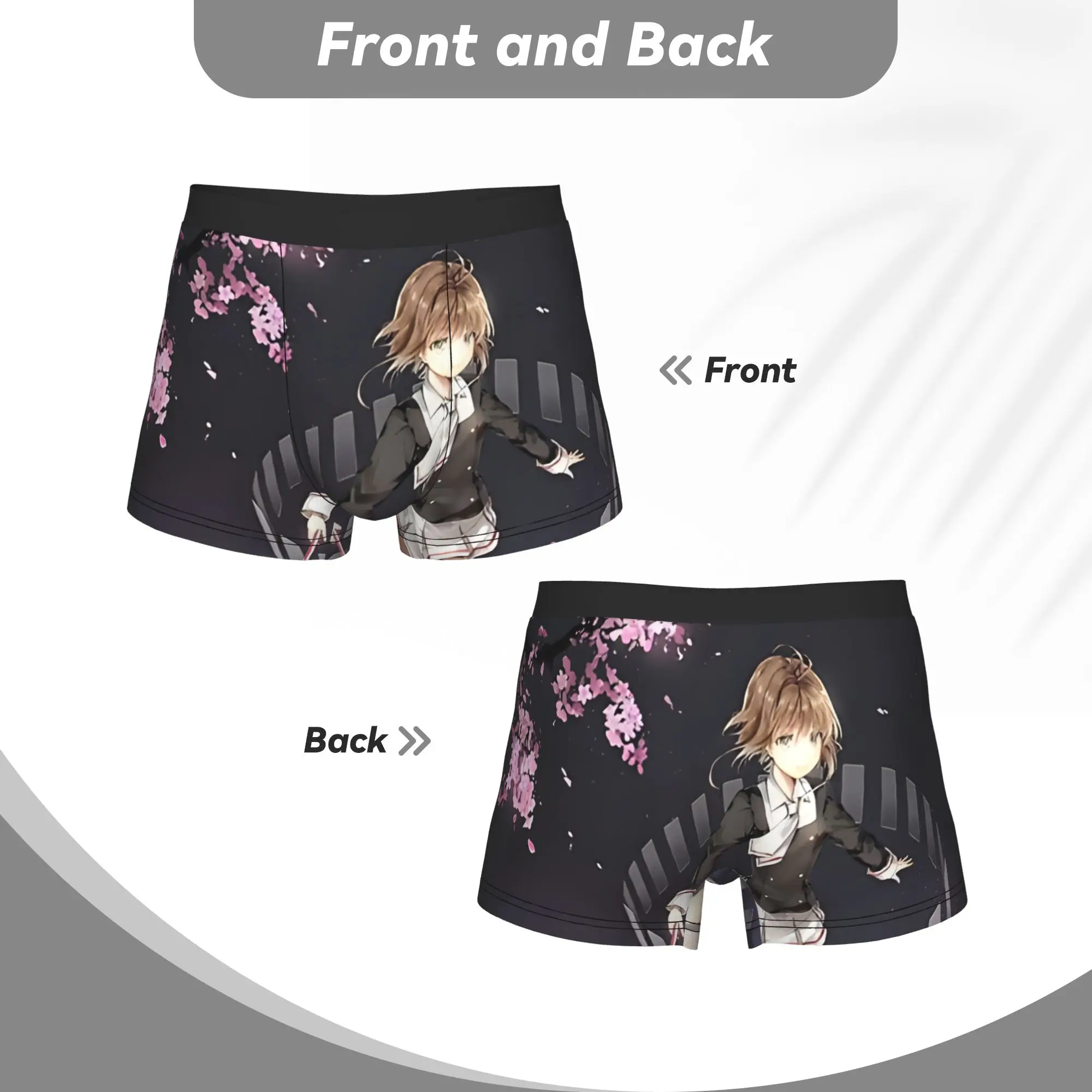 Sakura  Bandai Cardcaptor Sakura Underpants Homme Panties Man Underwear Ventilate Shorts Boxer Briefs view 4