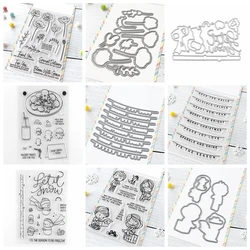 Best Gift Ever Stamp and Cutting Dies Holiday Word Banners Clear Stamps For DIY Scrapbooking Decoration Paper Craft Album Card