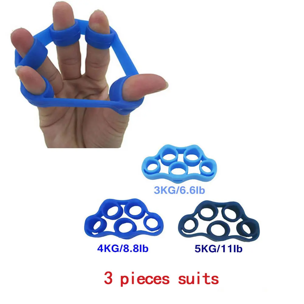 

3 Pcs Finger Stretcher Strength Fingers Exercise Practice Equipments Climbing Grips Workout For Men Women