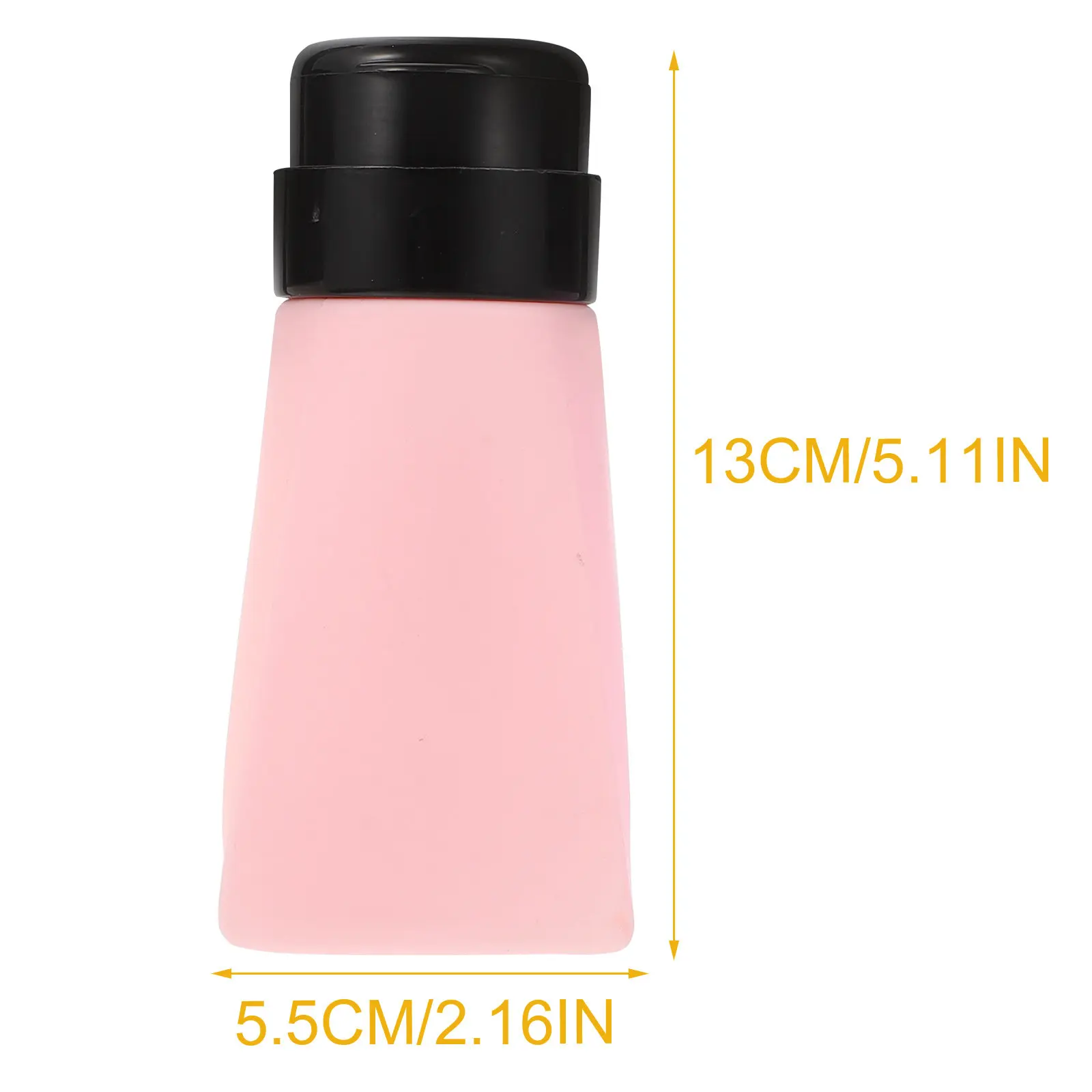 3Pcs Push Down Empty Pump Bottles Premium PP Press Liquid Dispensers for Nail Remover Cosmetics Refillable Portable Bottles view 2