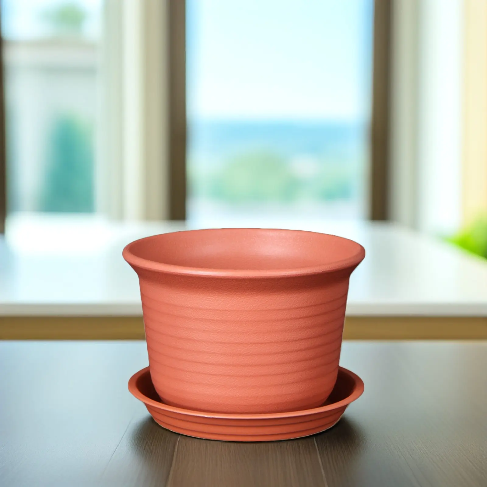 Thickened Resin Flower Pots Small Plant Pots Size with Drainage Holes for Succulents Seedlings Crafts School Projects