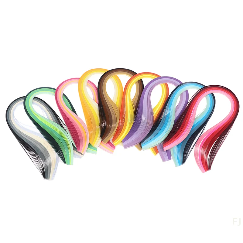 [YU]100Pcs/set Paper Quilling Strips Set 3mm 39cm Paper For Craft DIY Quilling Tool