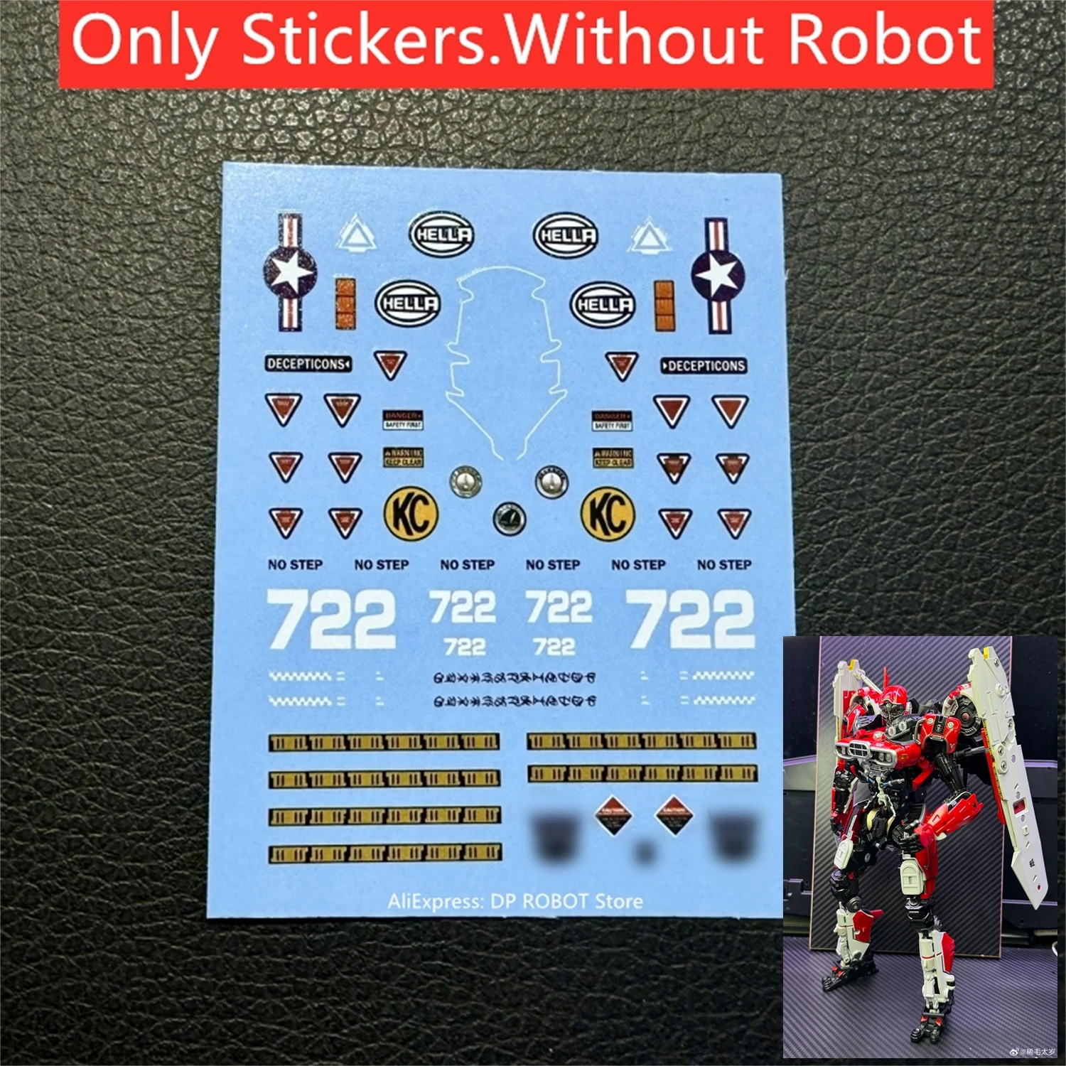 Water Stickers Upgrade Kit For MetaGate MetaGate-G05 MG G-05 Shatter RED FANTASY Figure Accessories-JUQI