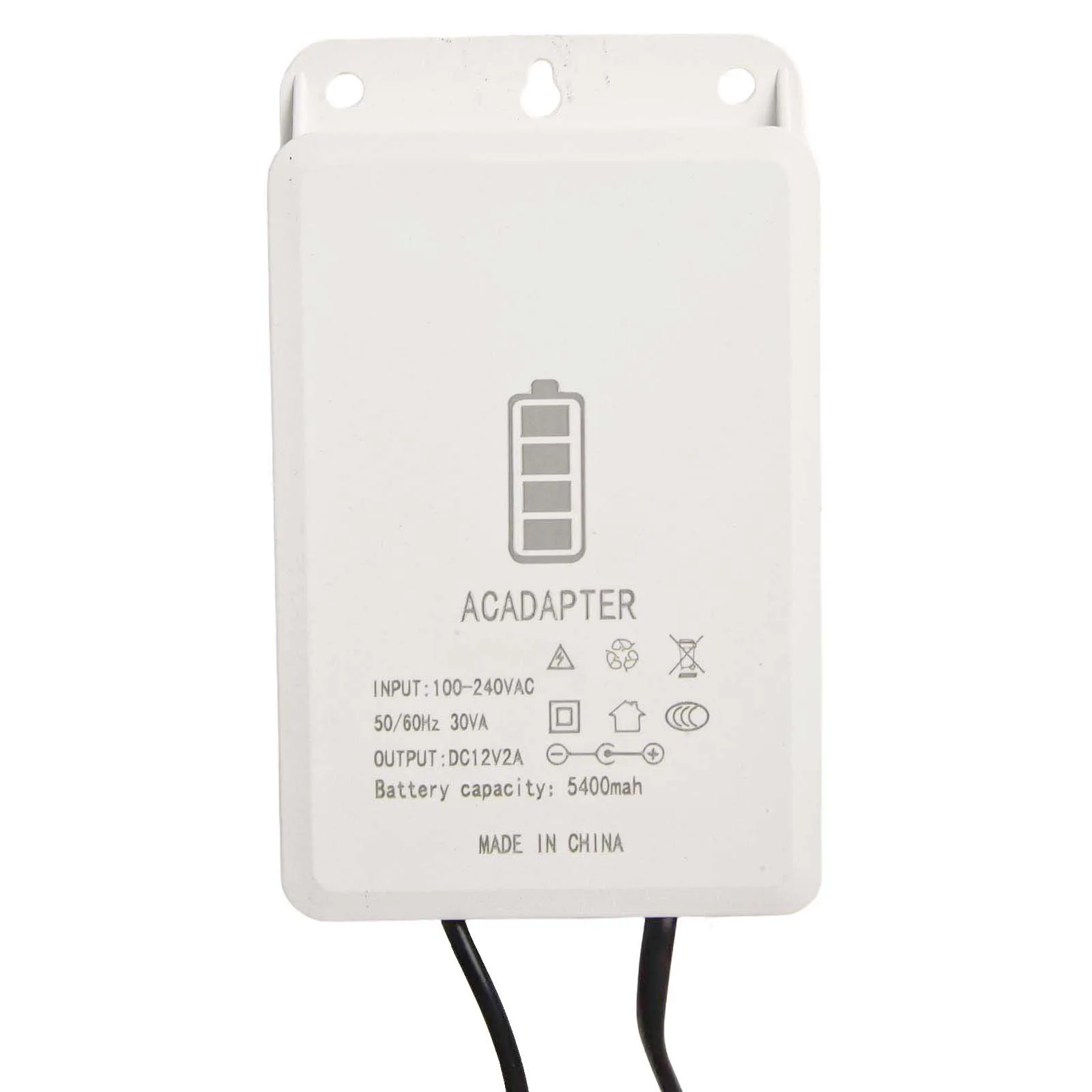 Backup Power Adapter 12V2A Monitoring Camera Adapter Fireproof Shell Fixed Frequency Control 90% Work Efficiency