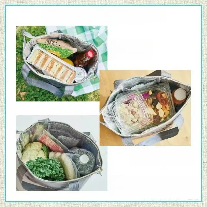 Hot Cute Anime Moomins Series Shopping Bag Kawaii Cartoon Printing Creativity Outdoor Insulated and Refrigerated Bento Bag view 3