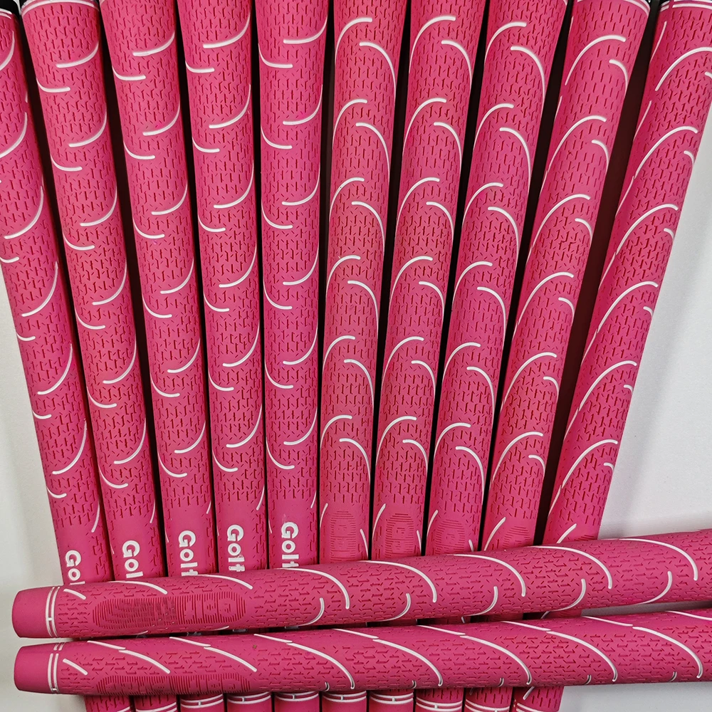 13pcs/lot Pink Golf Clubs Grips Rubber Golf Grips for Choose Women Grip Anti Slip Golf Club Grip Standard Free Shipping