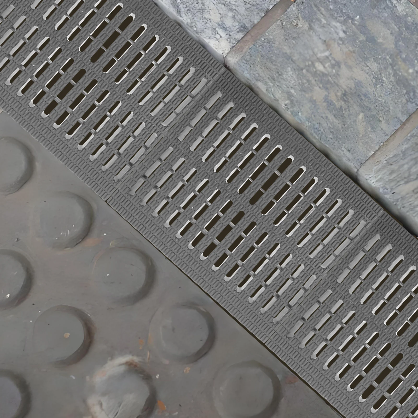 غطاء تصريف خندق قابل لإعادة الاستخدام، بيئة دهنية، مناسب للمطبخ والمطعم، تركيب سريع، غطاء صر خارجي