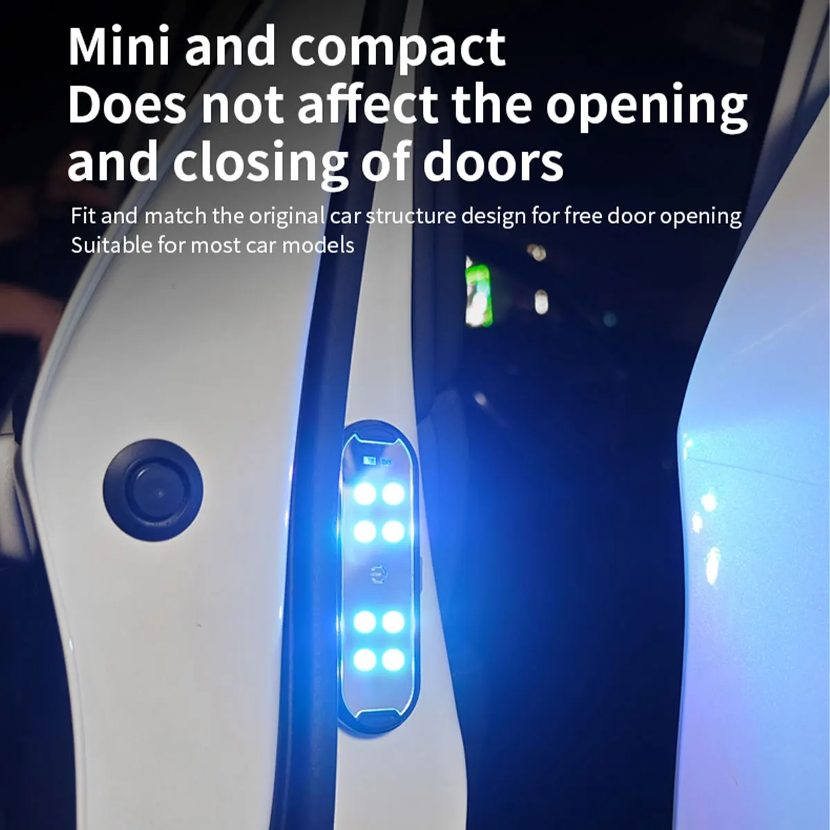Car Door Lights LED Colorful Flashing Decorative Welcome Light Magnetic Paste Auto Open Door Emergency Warning Signal Lamp