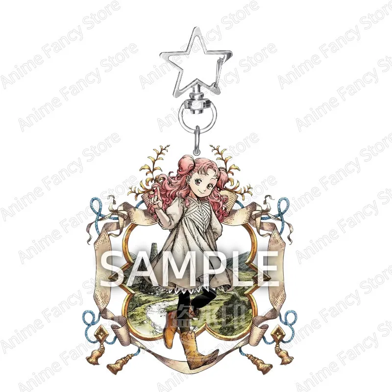 Witch Hat Atelier Olruggio Qifrey Coco Anime Acrylic Key Buckle Self-Made Peripheral Pendant Creative Gifts Acrylic Key Pendant view 2