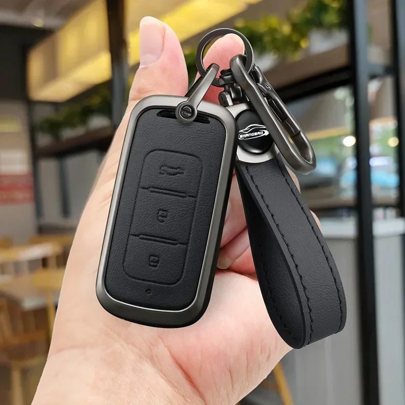 

Car Fob Key Cover Case Bag Set For Dongfeng DFSK 580 H30 DFM AX7 Remote Leather Protective Skin Shell Holder Keyless Accessories