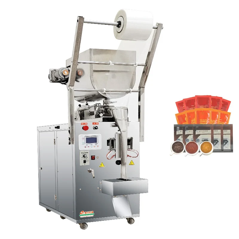 

Automatic Small Sauce Sachet Packaging Machine Honey Chili Paste Soy Sauce Tomato Sauce Ketchup Sachet Packing Filling Machine