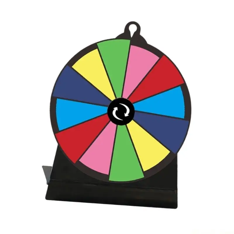31BE Tabletop Prize Turntable Fortune Wheel Spinnings Game Lucky Draws Roulette Wheel Erasable Reusable Fortune Wheel