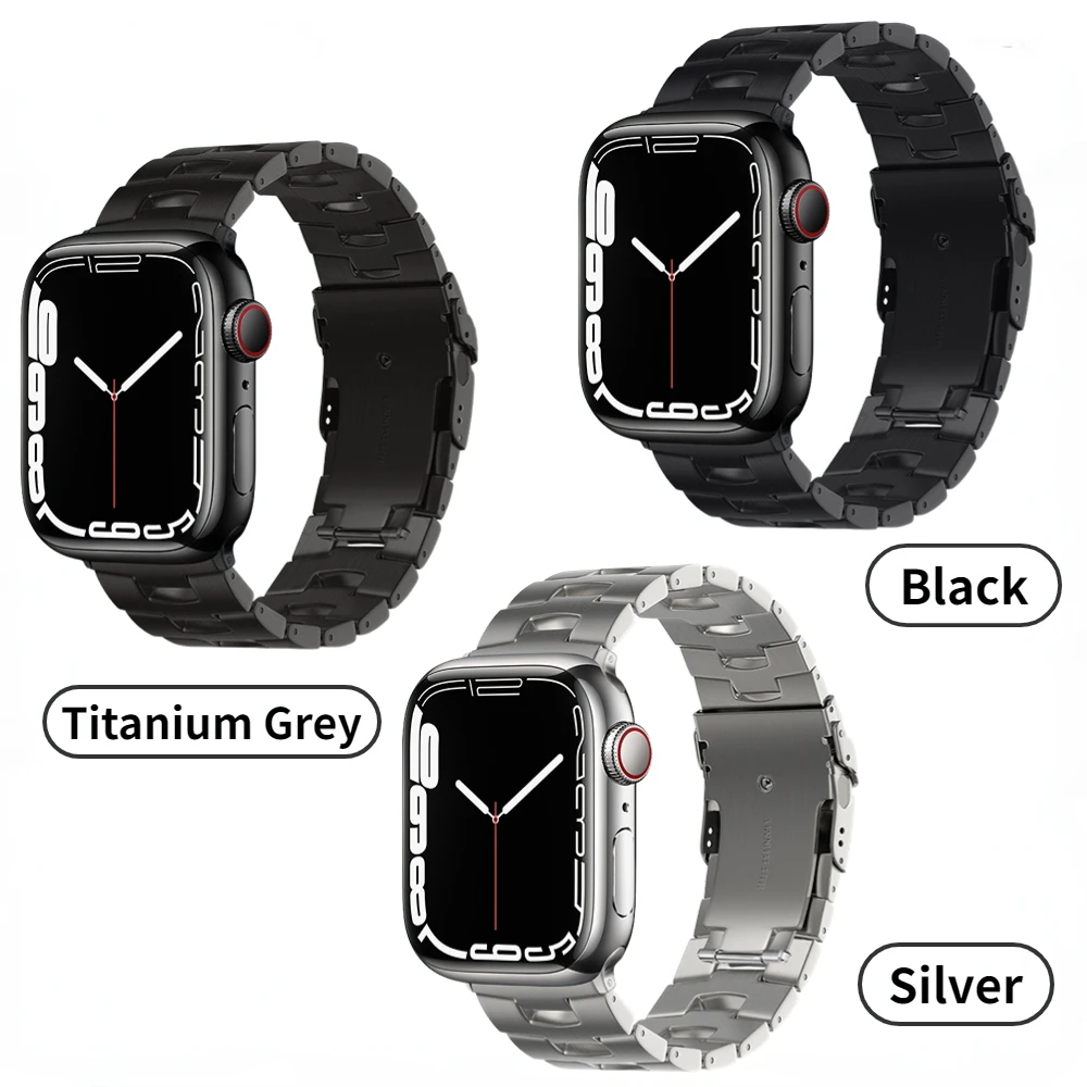 Oracle Titanium Metal Strap for Apple Watch 49mm 45 41mm 44mm40mm 42mm Stainless Steel Wristband for iWatch Series Ultra 87654SE