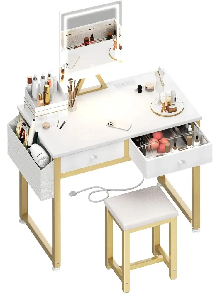 32 Inch White Makeu…