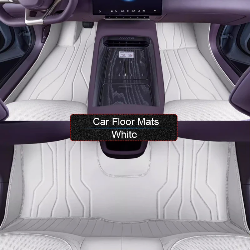 مخصص نابا الجلود سيارة القدم حماية حصيرة ل AVATR 12 2024-الحاضر السيارات المضادة للانزلاق الفاخرة مقاوم للماء وسادة أرضية ملحق