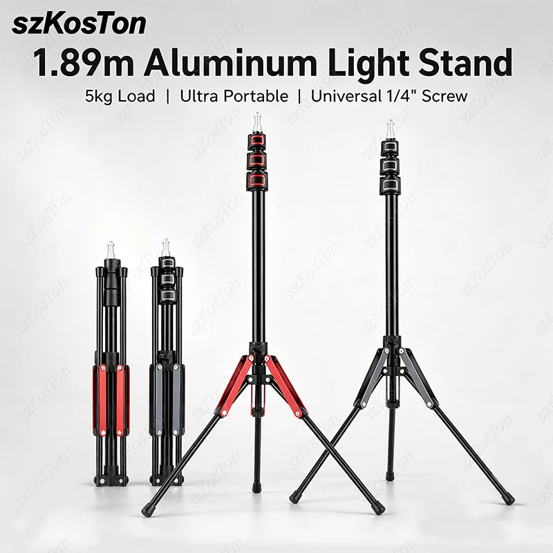 Lightweight Monopod Aluminium Photography Tripod for LED Video Light Flash Camera Accessories