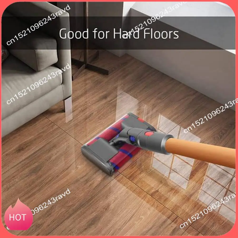 

Горячая электрическая щетка для пола, двойная роликовая щетка с мягким ворсом для Dyson V8 V7 V10 V11 V15, вакуумная насадка с замком триггера