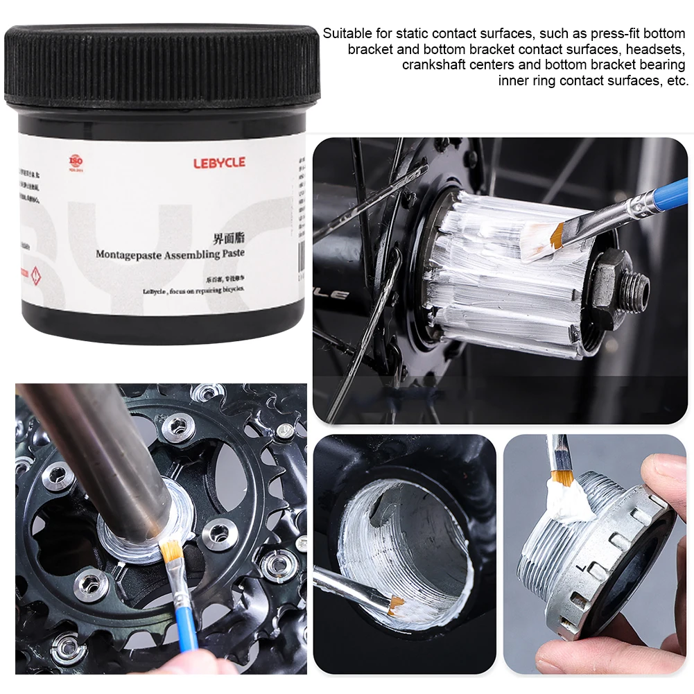 500g Bicycle Assembly Grease High Efficiency Lubricating Interface Paste For Bike Bearings Components Cycling Maintenance Access
