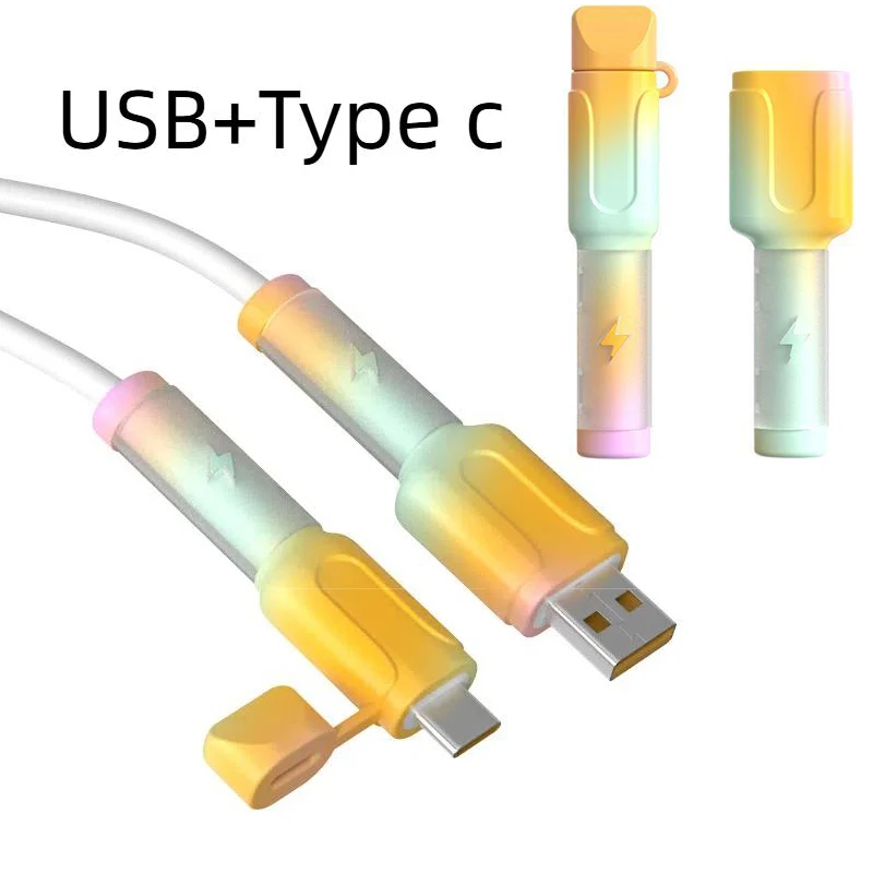 Charger Cable Protector Soft Silicone Cover Type C Charger Cable Protector Cable Protector Cord Saver Practical Accessories
