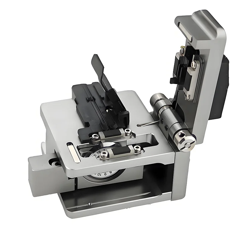 ALLSTRONG Fiber Cleaver TT-FO-GR-31 High Precision Cold and Fusion Connection FTTH Optic Tool Cable Cut Automatic Return Silver