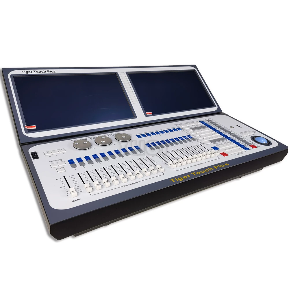 Console Dmx 512 double écran tactile Tiger Plus, éclairage de scène, éclairage Dmx, contrôleur DJ facile à utiliser
