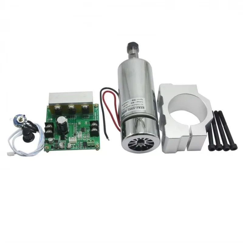 2025CNC ROUTER MILLING Air Cooled 0.4KW Spindle Motor & PWM Speed Controller & Mount