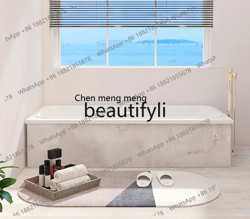 Embedded cylinder acrylic household adult embedded bathtub bath bath bath non-slip bathtub