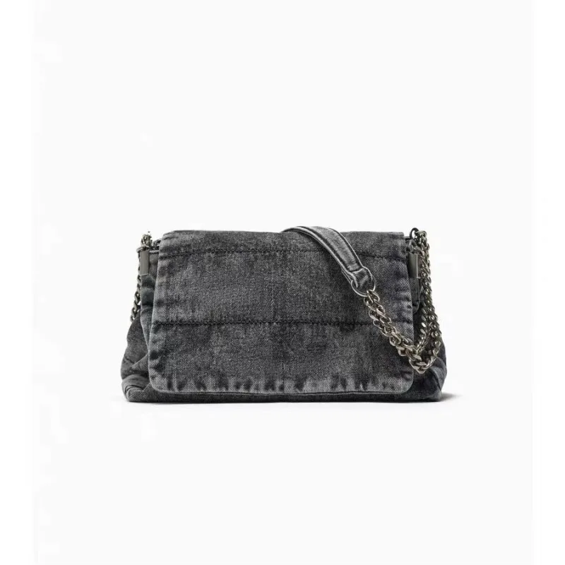 

Trendy Denim oulder Bag for Women Commuter Ro Sle Large Capaci Wanderlust Underarm Bag Soft Polyester Magnetic...