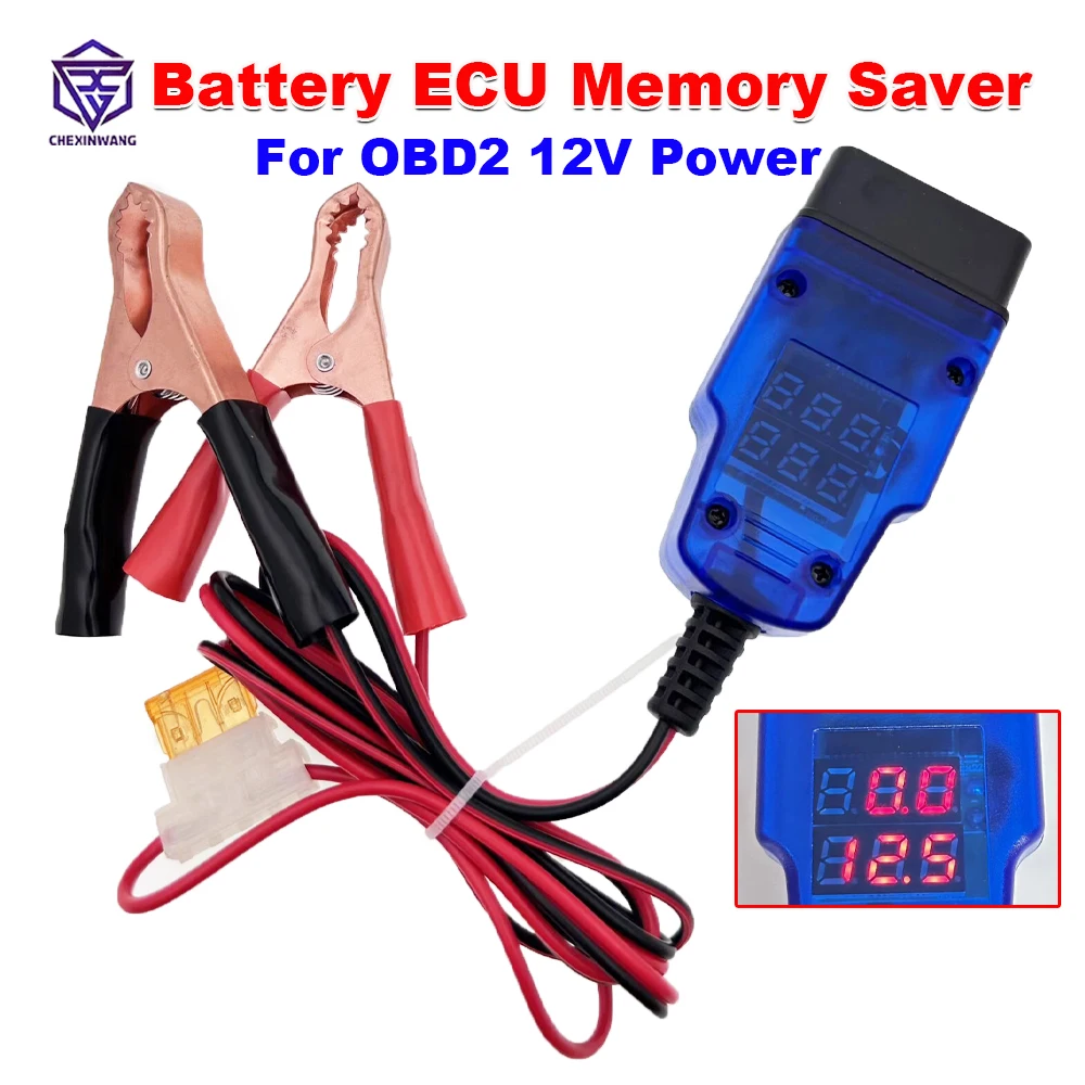 Car Battery Memory Saver Protection Connector OBD2 12V Release Adapter Power Battery Change Saver Memory ECU Power off Protector