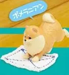 Yell Japan Gashapon Capsule Toy Figurine Cute Pet Animal Puppy Mop The Floor P3 Action Figure Anime Miniature Model Gift
