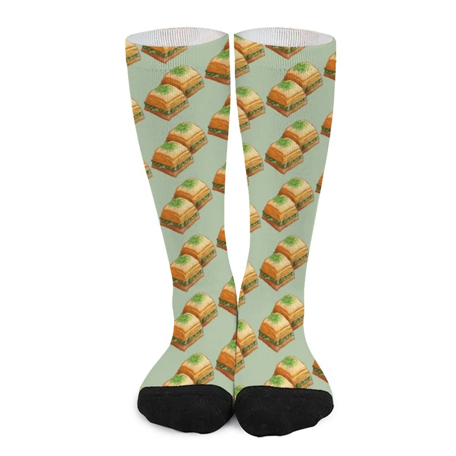 Pistachio Baklava Socks men gifts Men's socks with print Socks men cotton heated socks