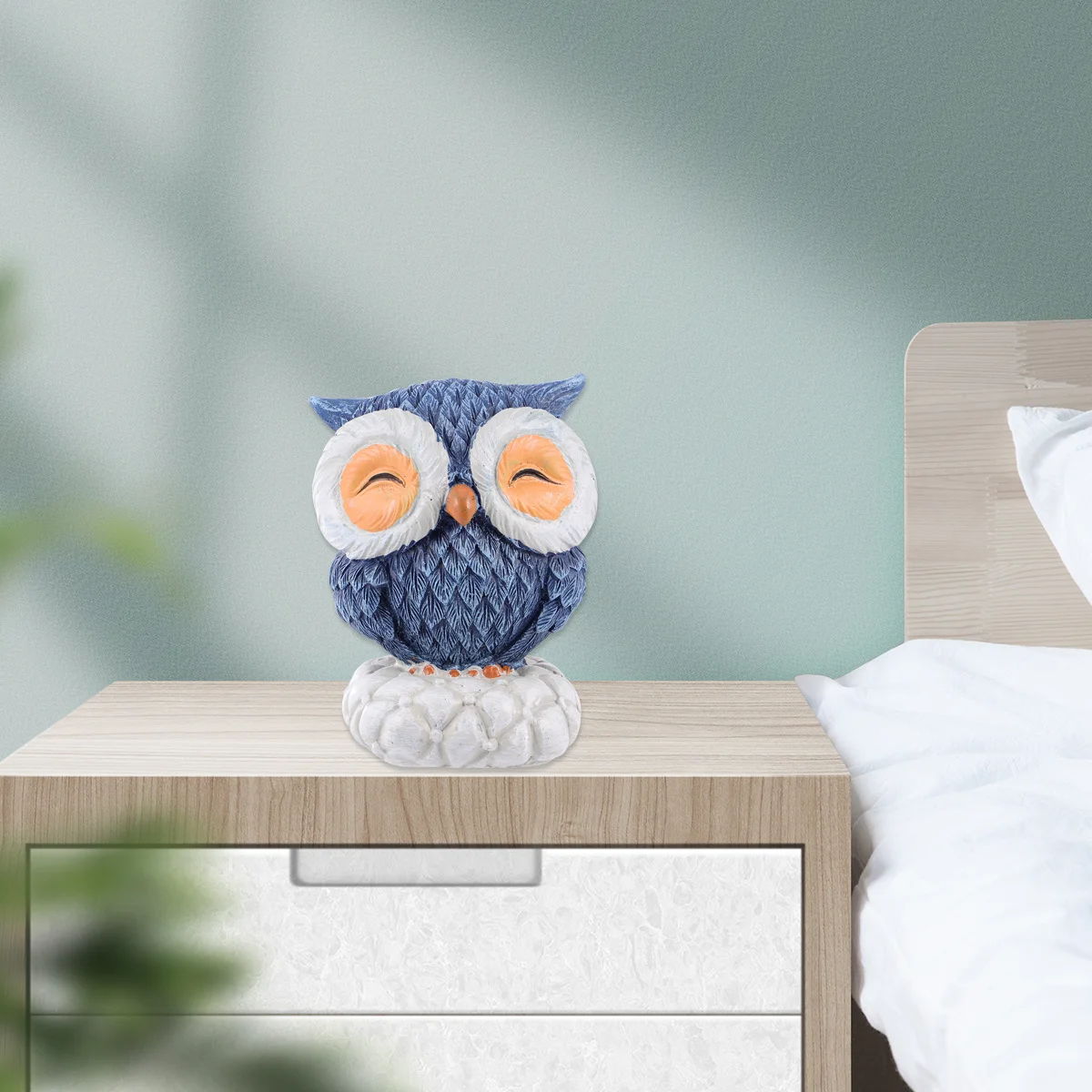 

Украшение совы премиум-класса, имитация смолы, скульптура, домашний офис, вестибюль, стол, украшение для стола, украшение для рабочего стола, поделки