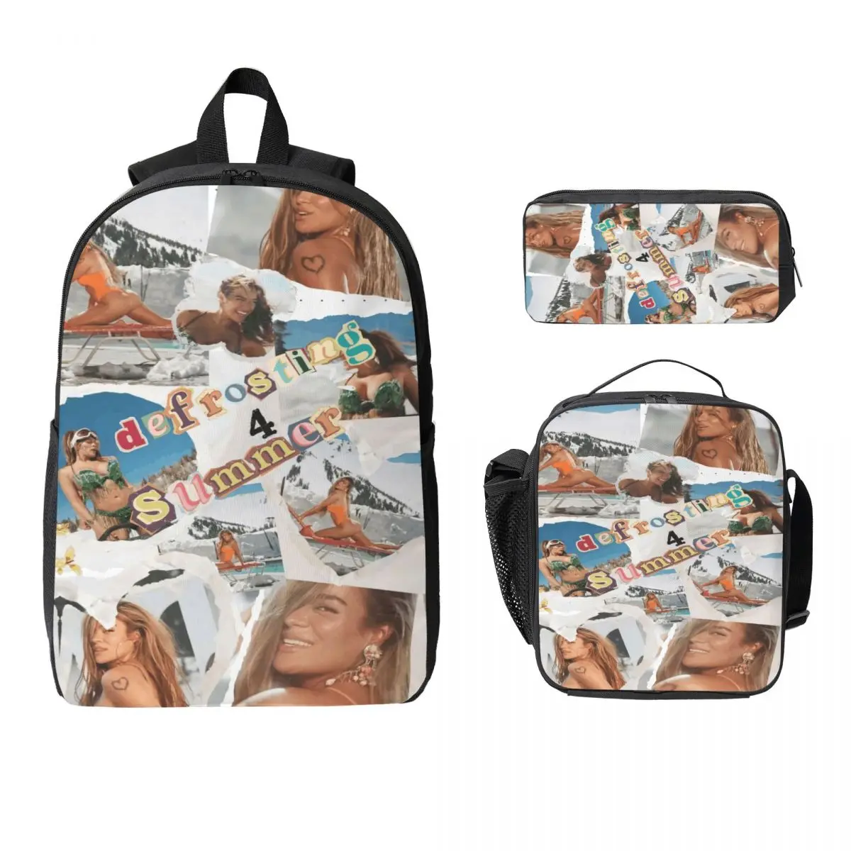 

Karol G 2025 New Song LATINA FOREVA Рюкзак Ланч-бокс Сумки для ручек для мальчиков и девочек Дошкольные рюкзаки Kawaii Школьная сумка Набор книг