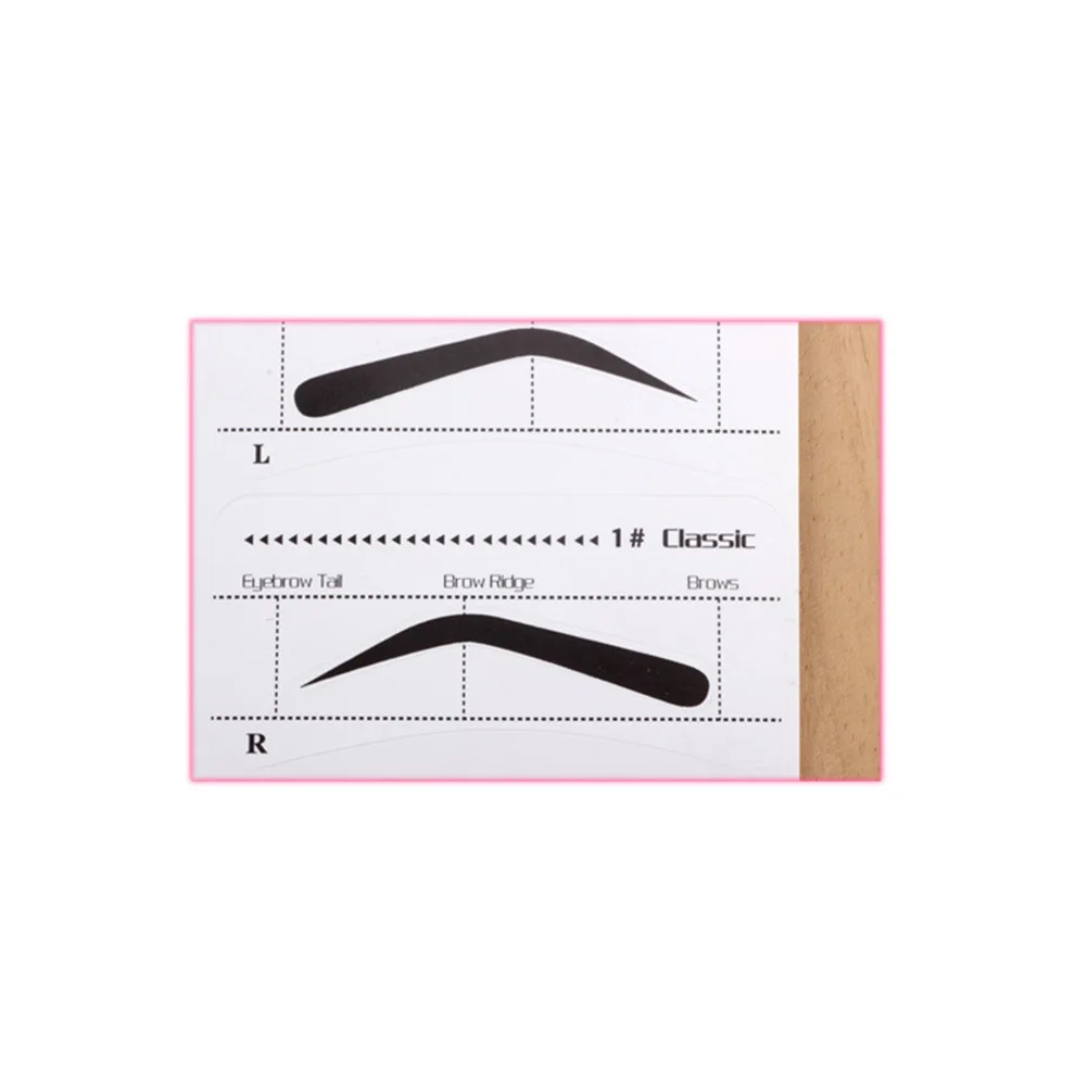 10 stuks wenkbrauw stencils lijm sjablonen voor natuurlijke wenkbrauw vorm nauwkeurige tracering wenkbrauw stencil sjabloon vormgeven gereedschap