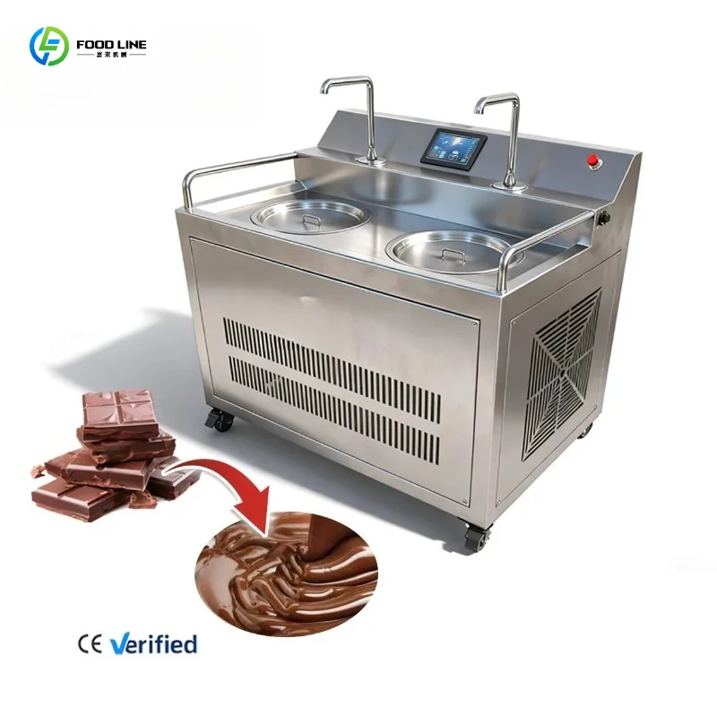 Customized  Commercial 25L Chocolate & Ice Cream Tempering Melting Machine Stainless Steel 304 Automatic Milk Dispenser Home Use