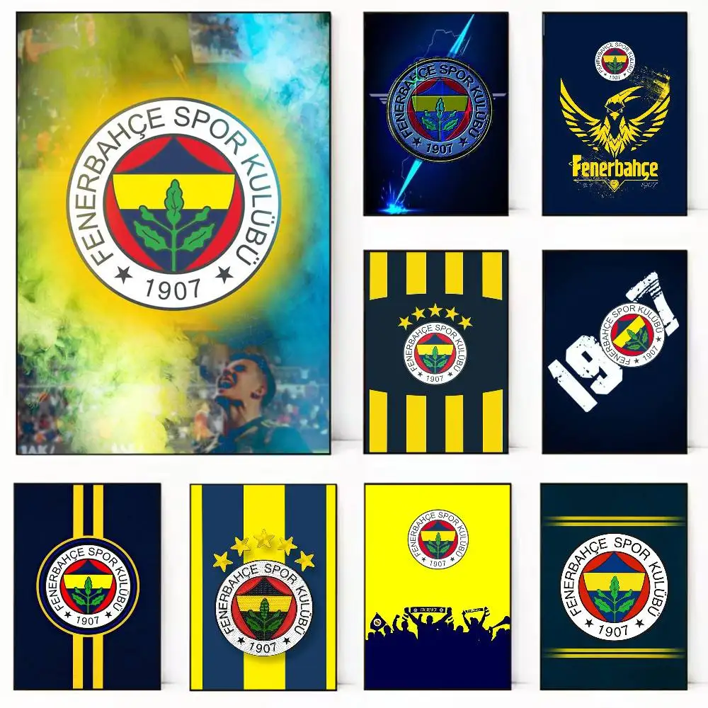 Club T-Turkey Fenerbahce-E Poster HD Self Adhesive Waterproof Wall Art Ideal for Home Office Dorm Gift